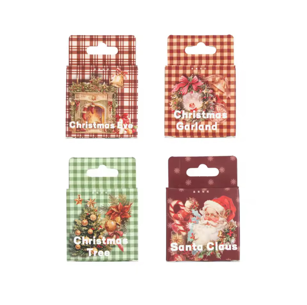 Cajita de stickers Navidad - 4 Opciones