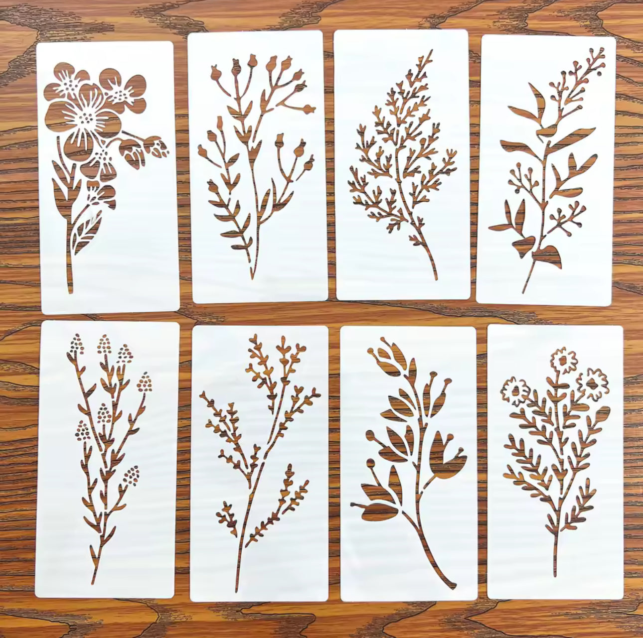 18 Stencils plantas