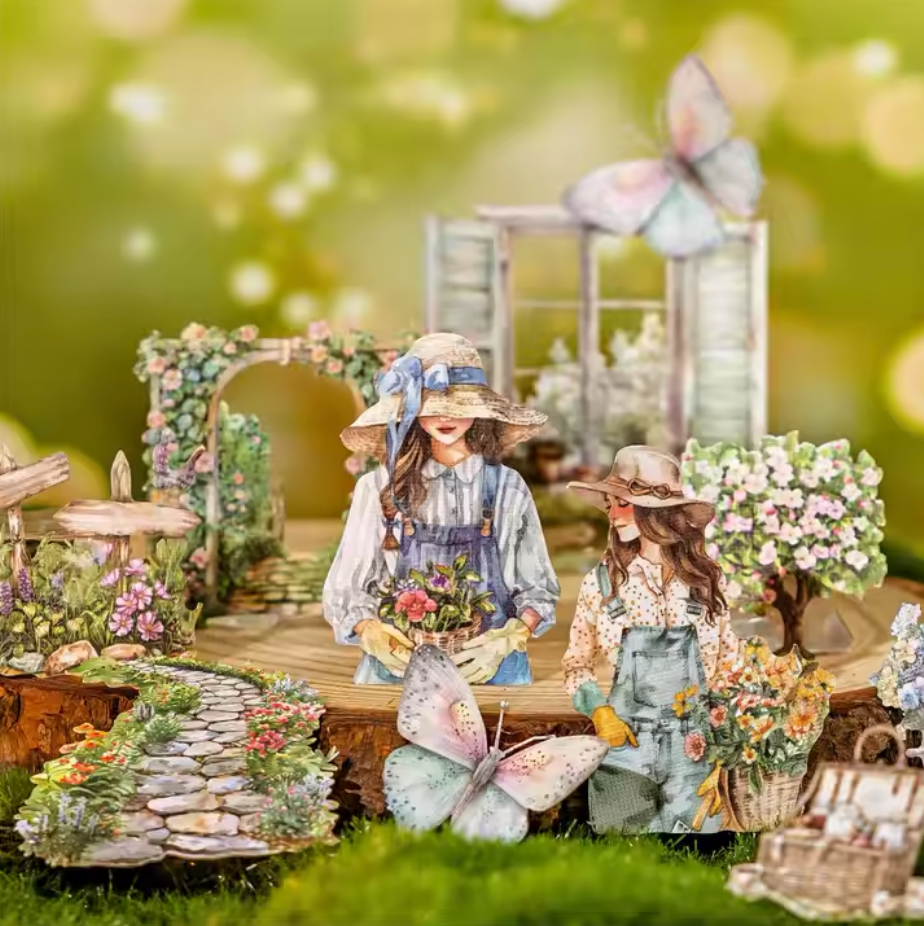 30 Stickers Mujeres & Jardin