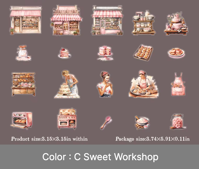 20 Stickers Panaderia