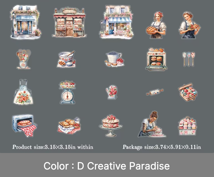 20 Stickers Panaderia