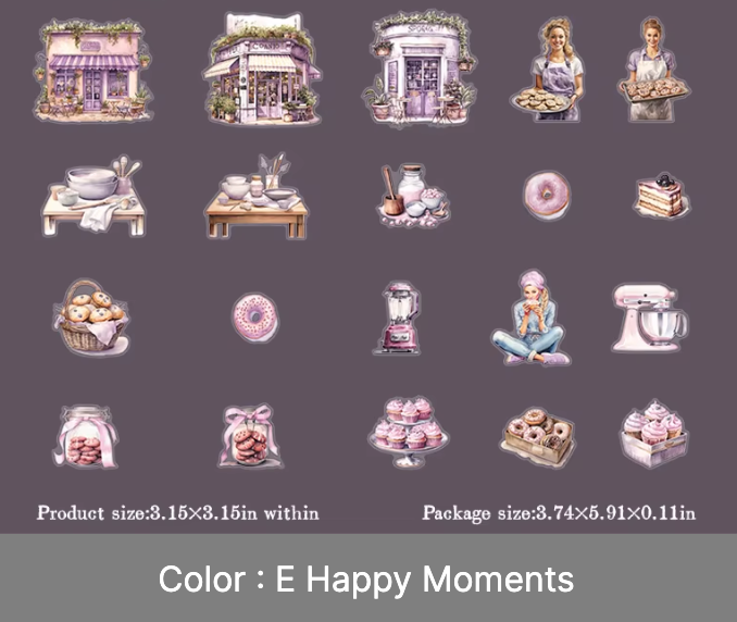 20 Stickers Panaderia