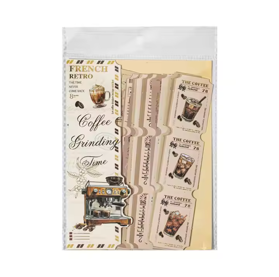 40 Tiras de Stickers - Tickets - Foil dorado