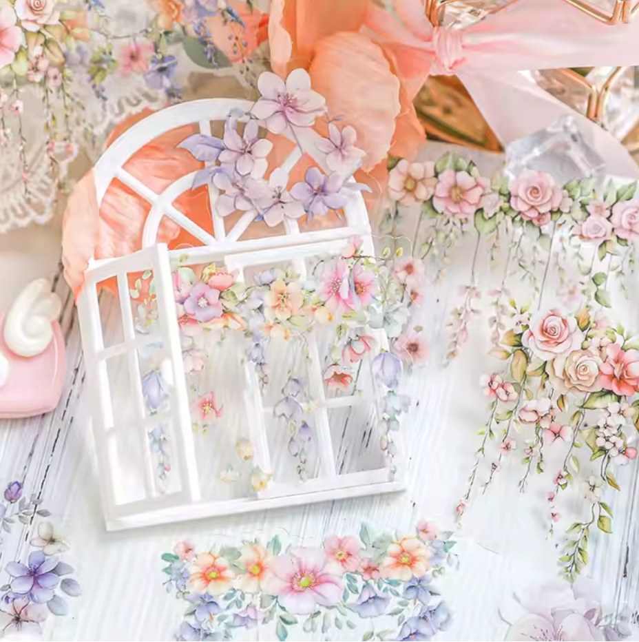 30 Stickers Guirnalda de flores