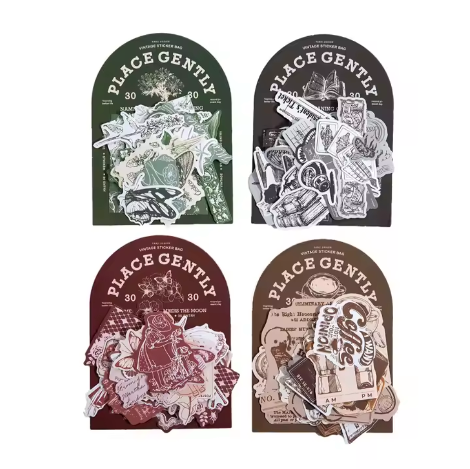 30 Stickers "Place Gently"