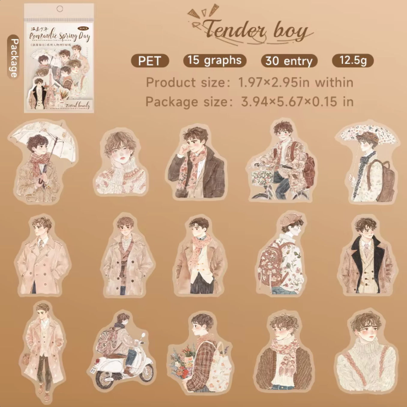 30 Stickers Monitas