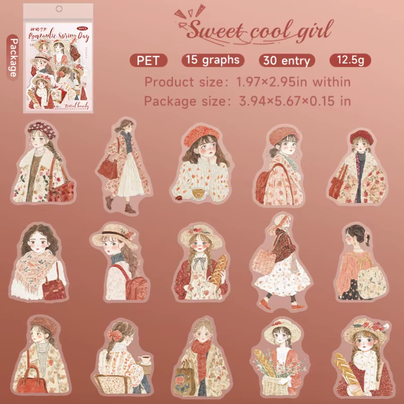30 Stickers Monitas