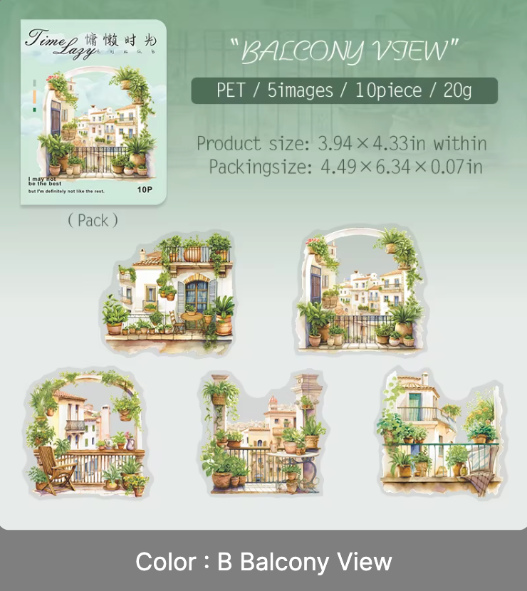 10 Stickers Grandes Casas