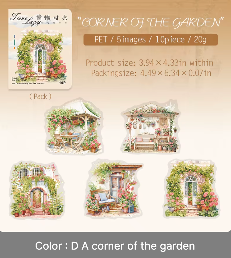 10 Stickers Grandes Casas