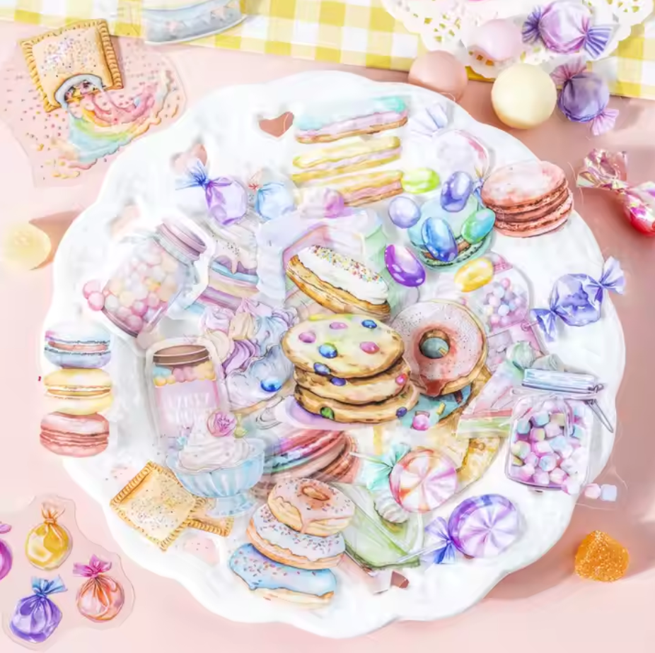 30 Stickers Dulces & Postres
