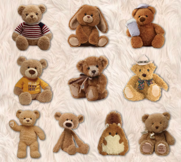 20 Stickers Peluches