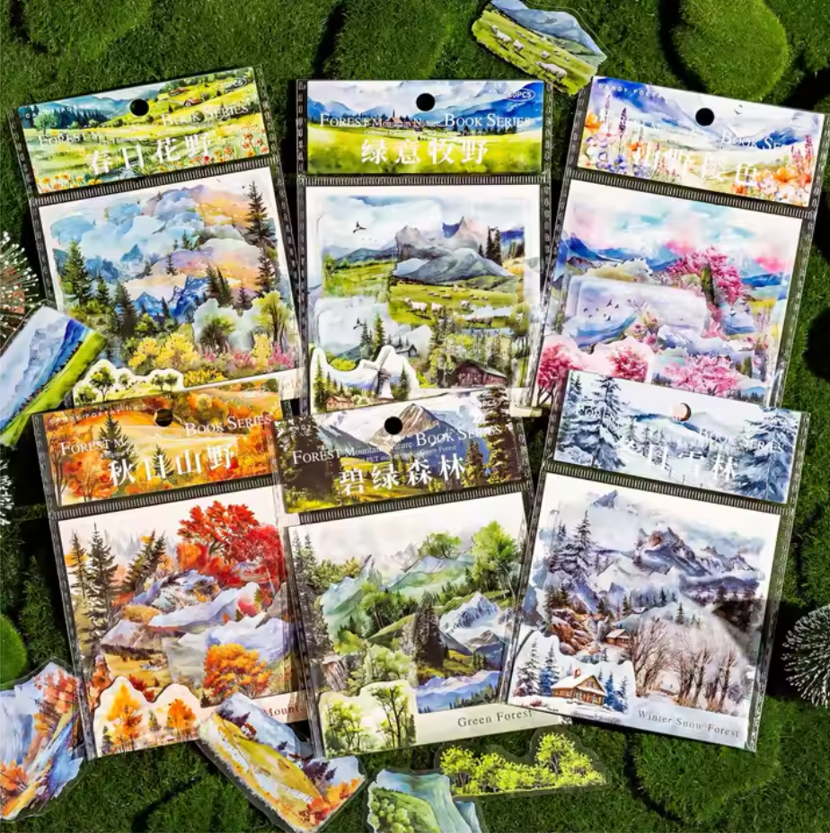 30 Stickers Paisajes