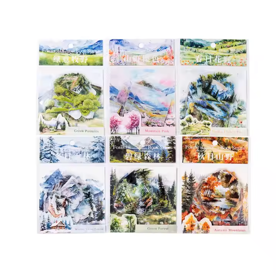 30 Stickers Paisajes