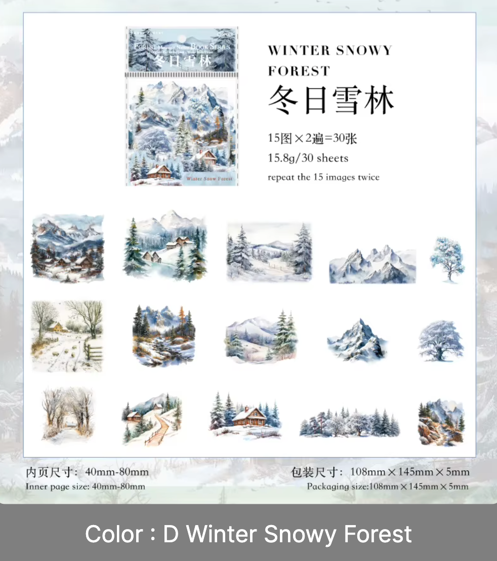 30 Stickers Paisajes