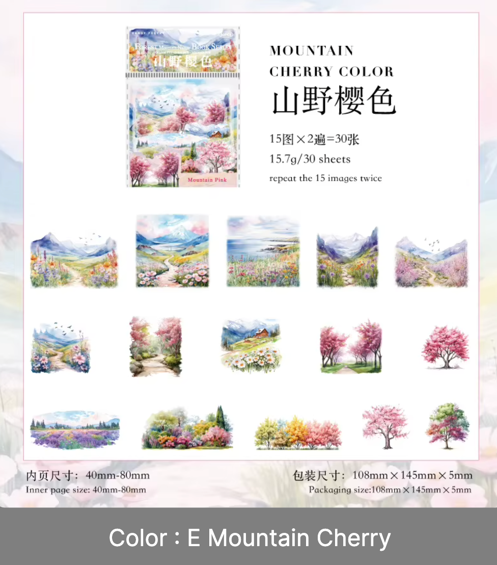 30 Stickers Paisajes