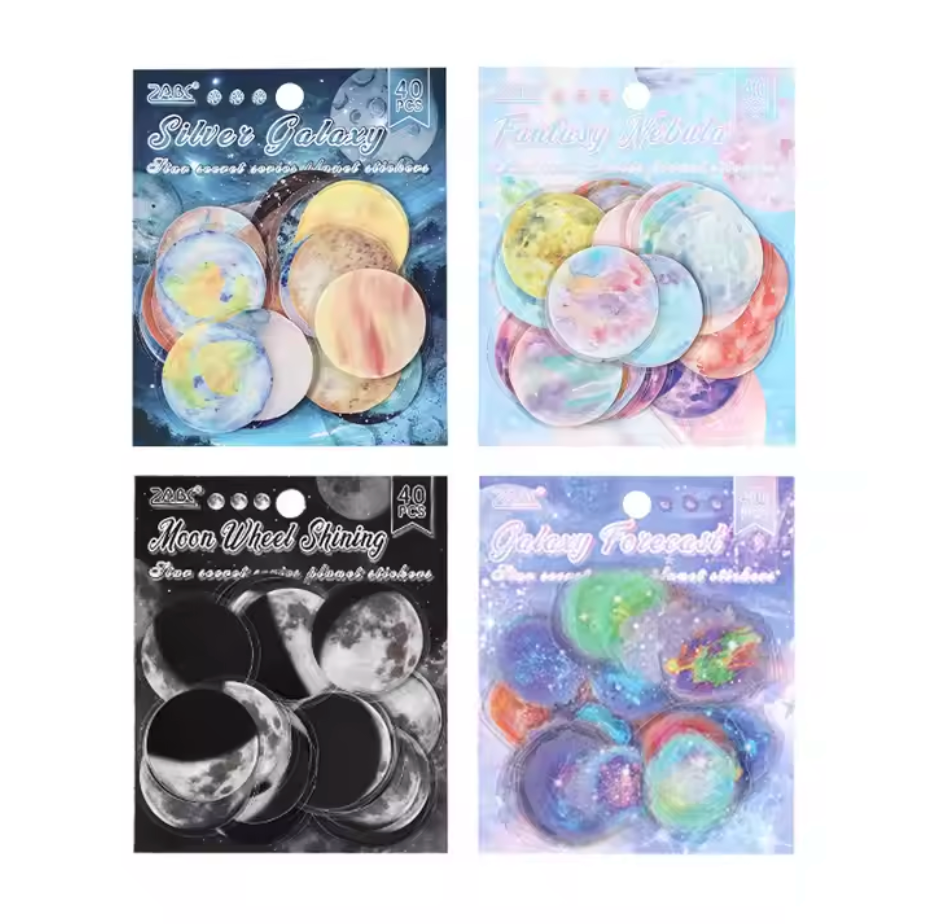 40 Stickers Lunas