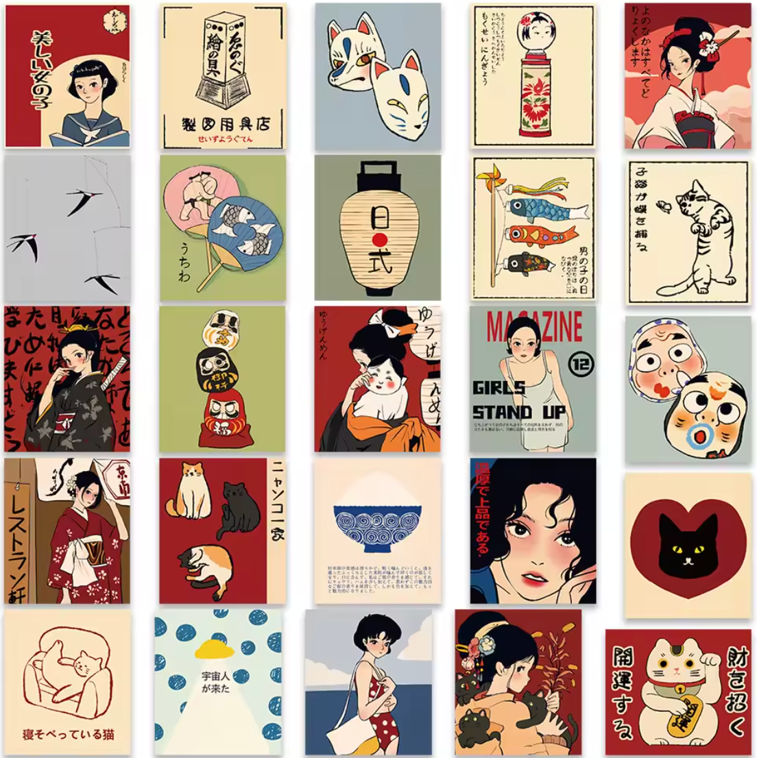 50 Stickers Vinil Asiaticos