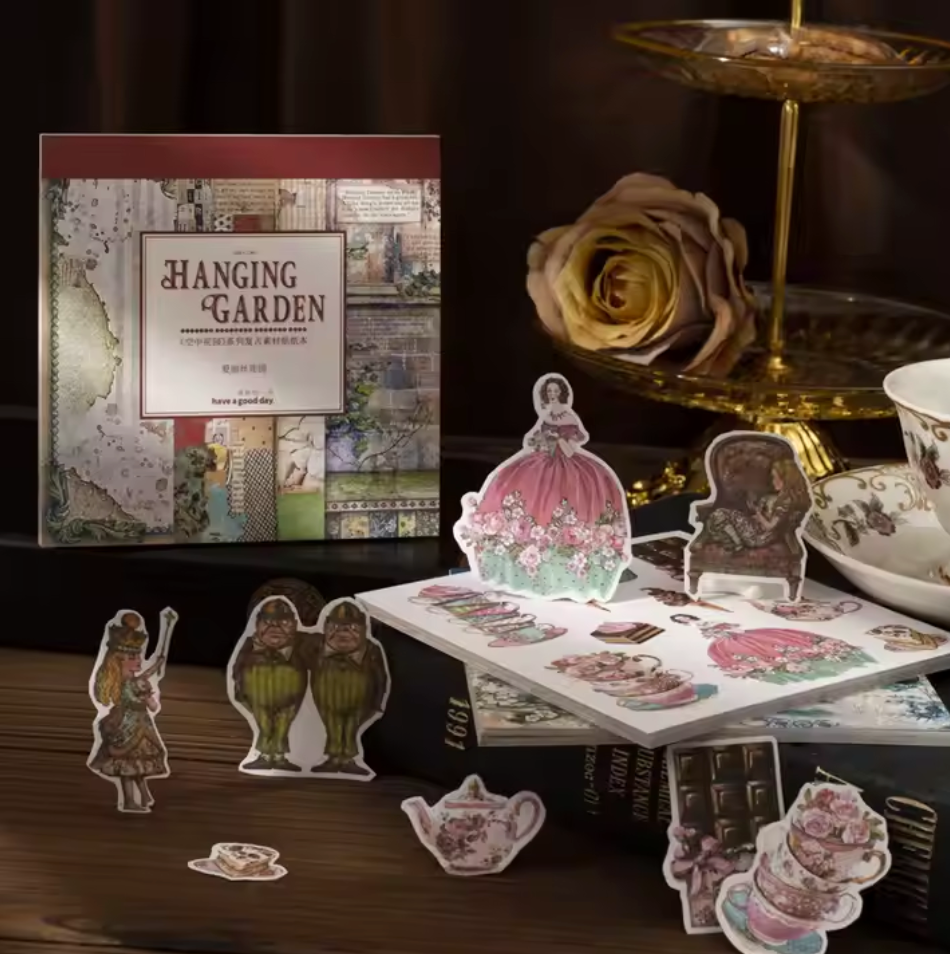 Libro de Stickers & Papeles Vintage