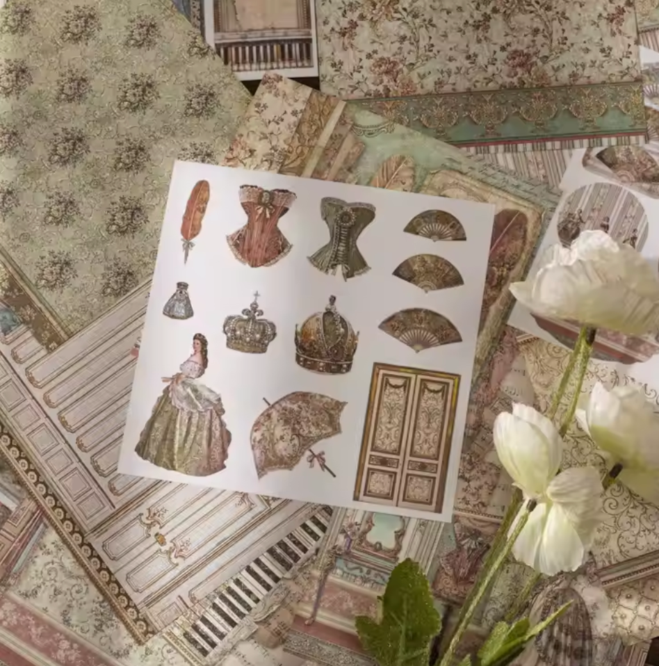 Libro de Stickers & Papeles Vintage