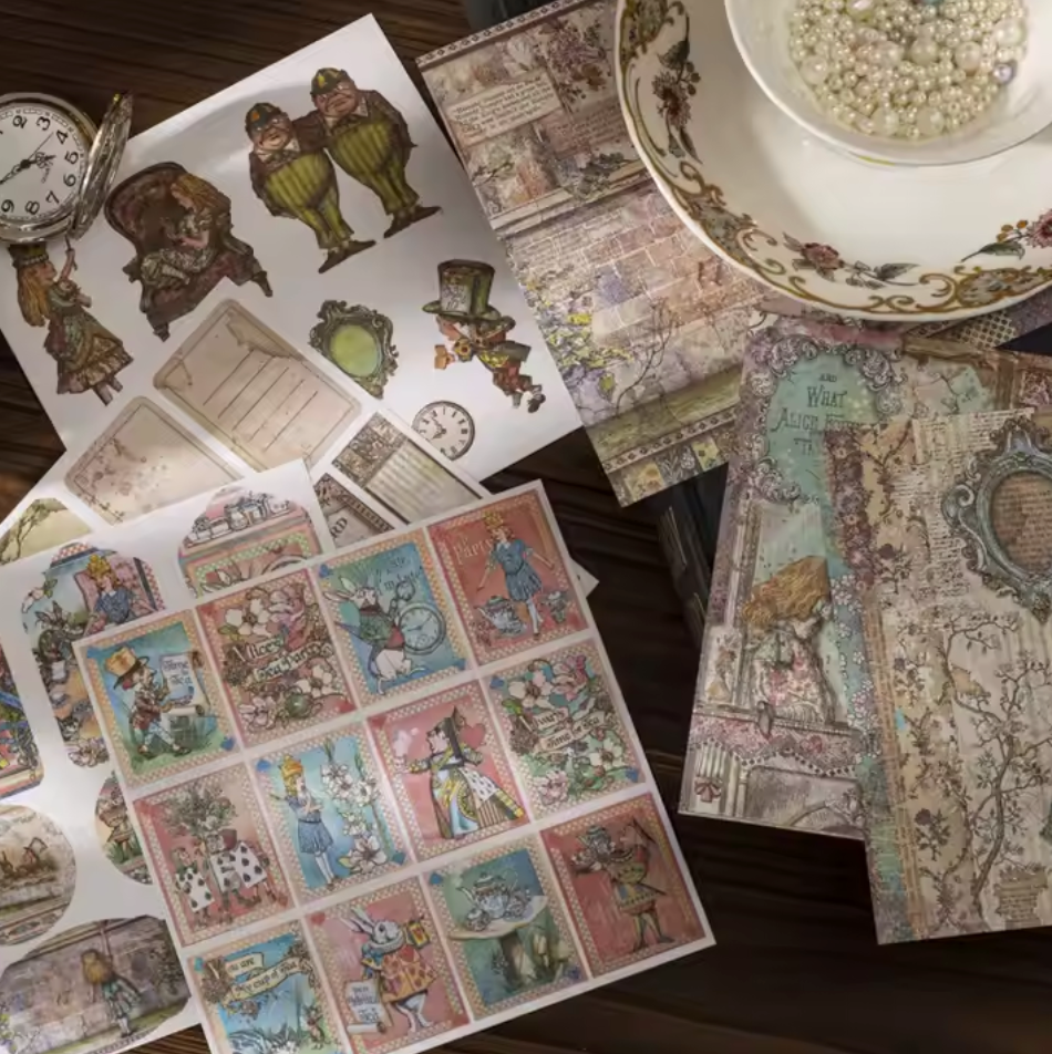 Libro de Stickers & Papeles Vintage