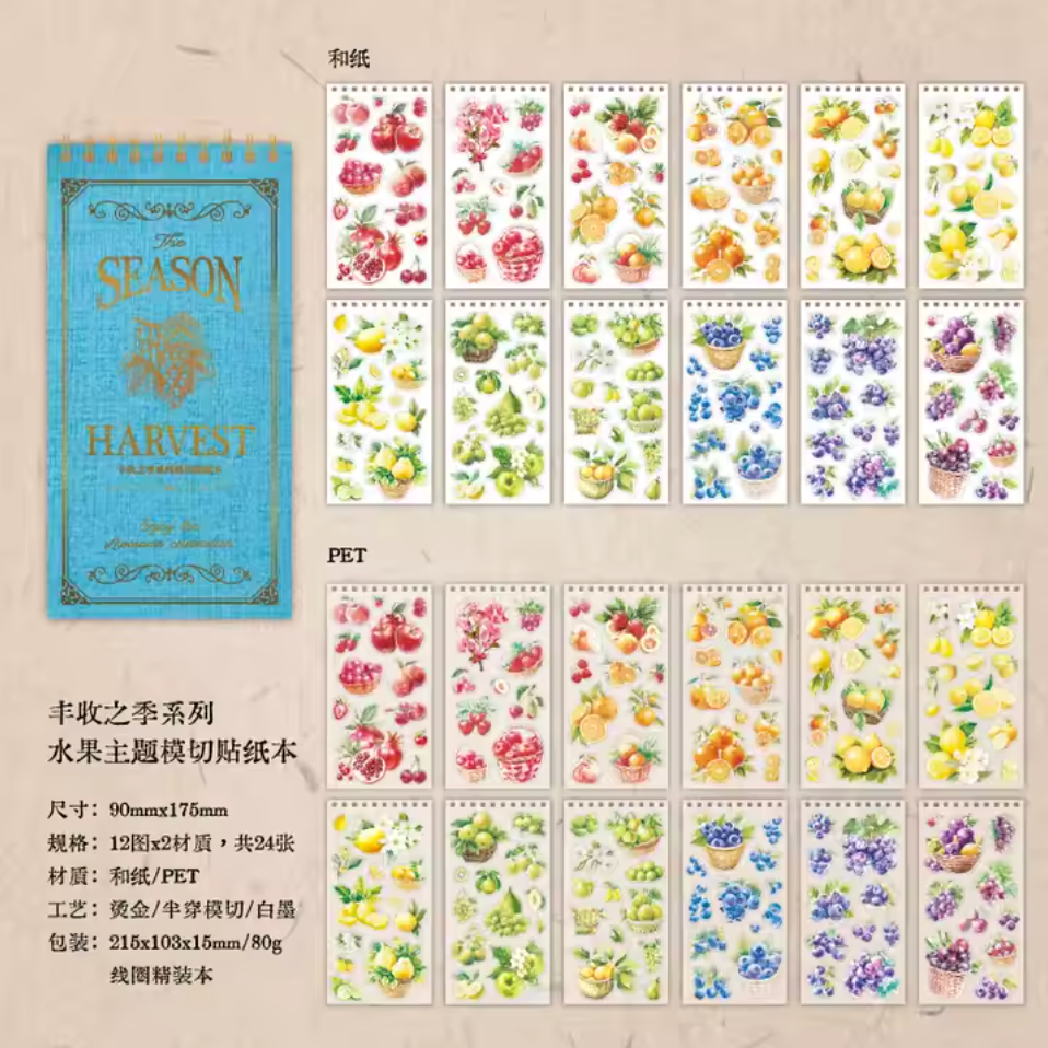 Libro de Stickers Frutas - 24 paginas