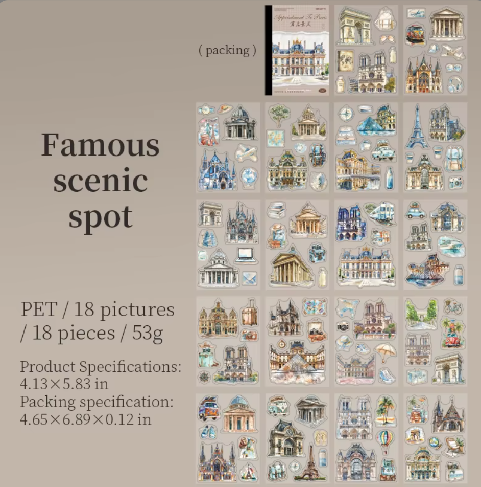 Libro de Stickers Paris - 18 paginas