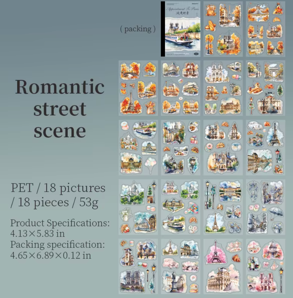 Libro de Stickers Paris - 18 paginas