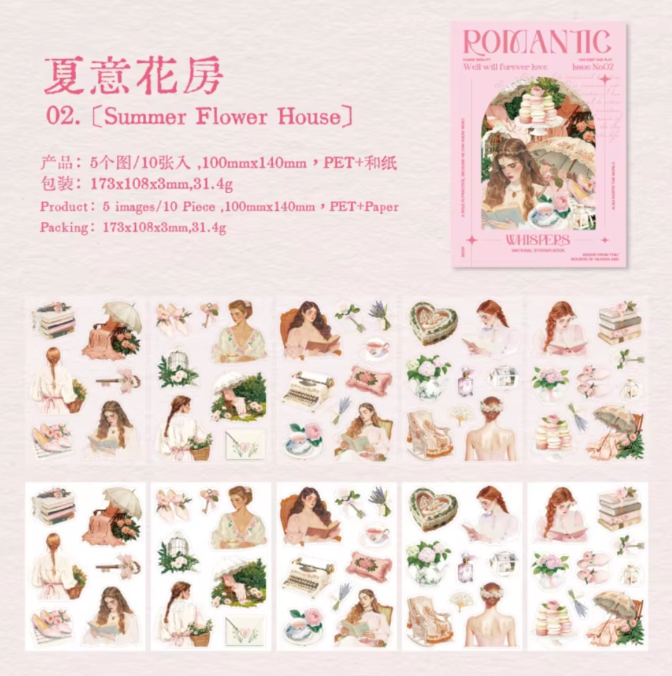 Libro de Stickers Romantic - 10 paginas