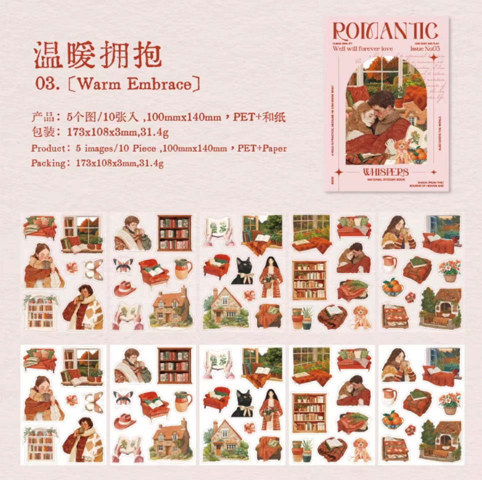 Libro de Stickers Romantic - 10 paginas
