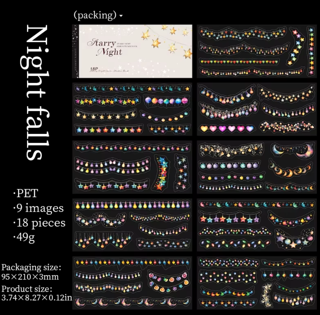 Libro de Stickers Luces - 18 paginas