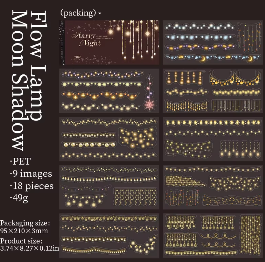 Libro de Stickers Luces - 18 paginas