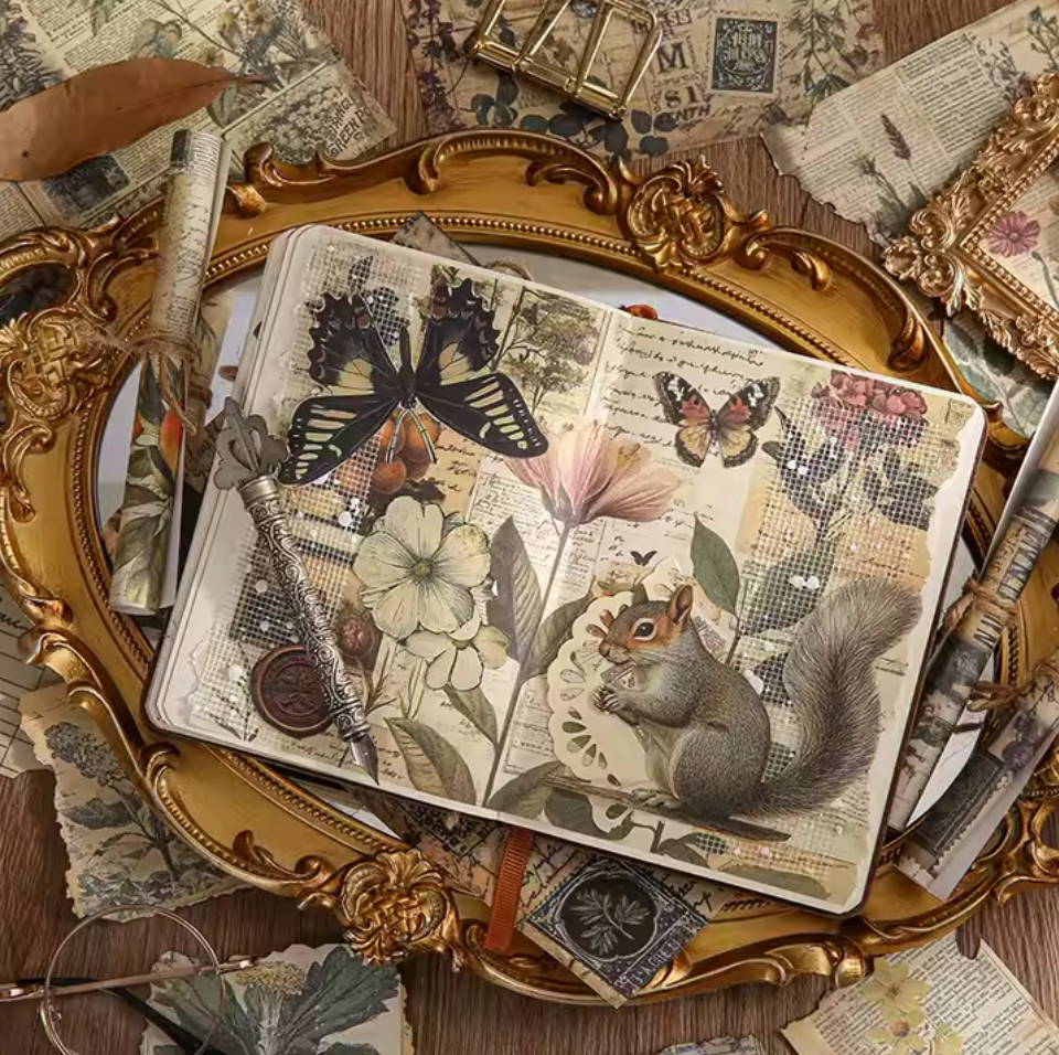 30 Papeles Vintage Naturaleza