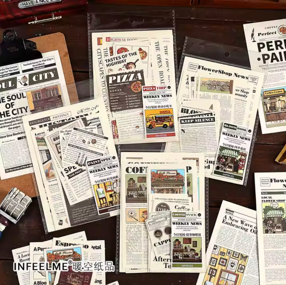 20 Papeles estilo periodico