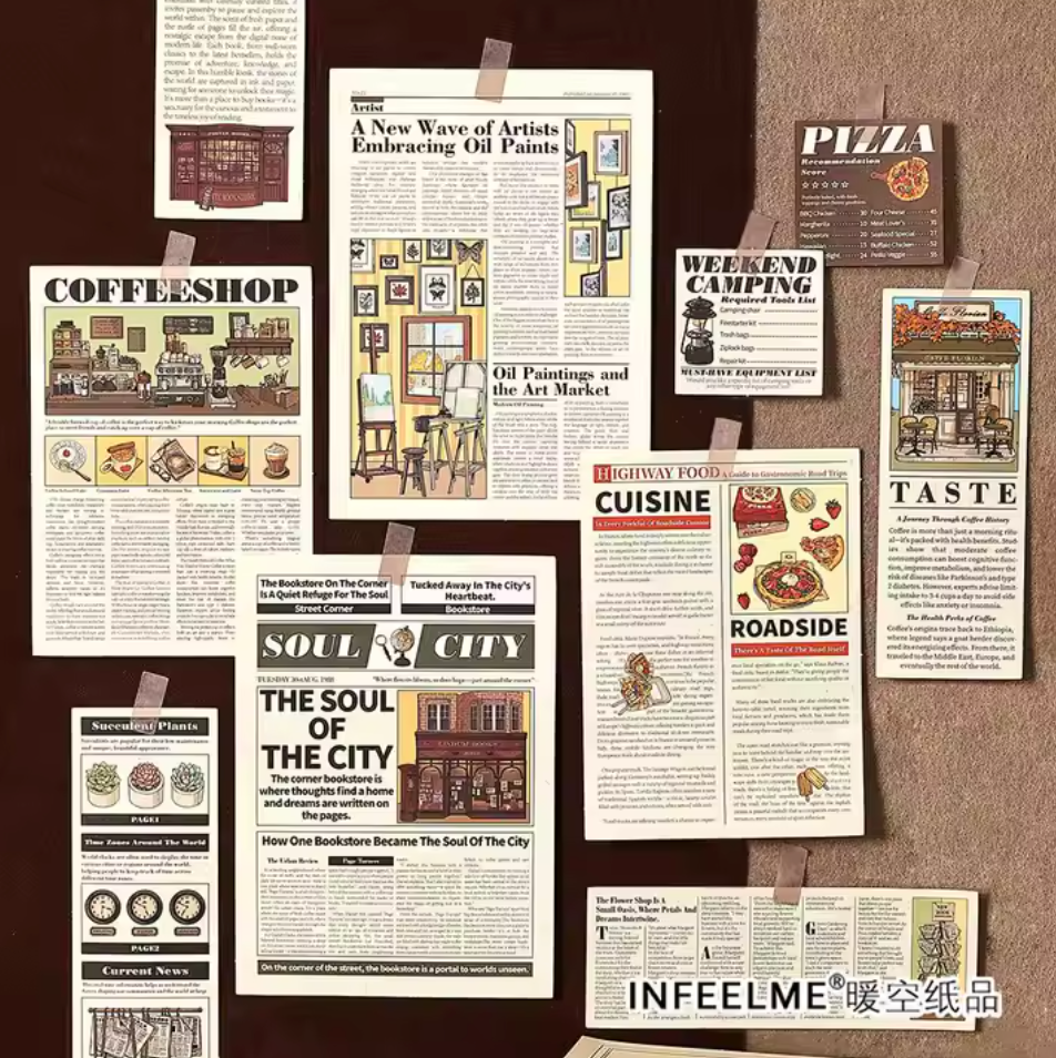 20 Papeles estilo periodico