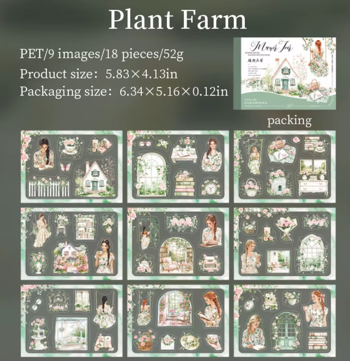 Libro de Stickers Manor - 18 paginas