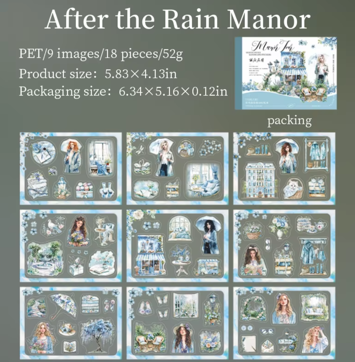Libro de Stickers Manor - 18 paginas