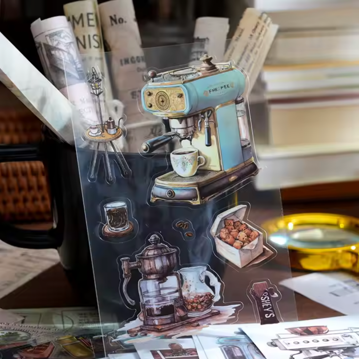 54 Hojas de Papel & Stickers