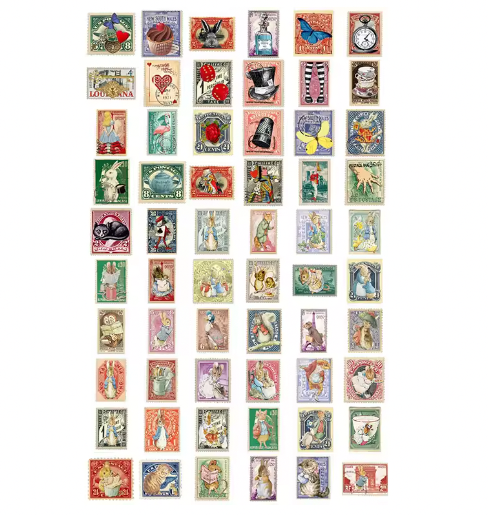 62 Stickers Vinil Alice de las Maravillas