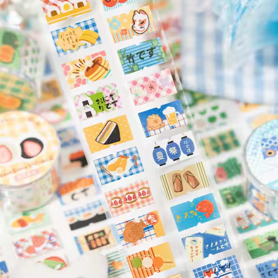 Rollo de Stickers Estilo asiatico