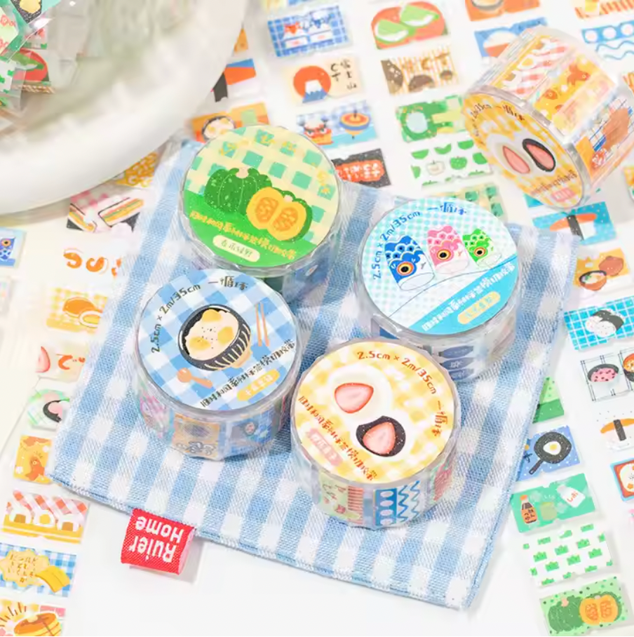 Rollo de Stickers Estilo asiatico