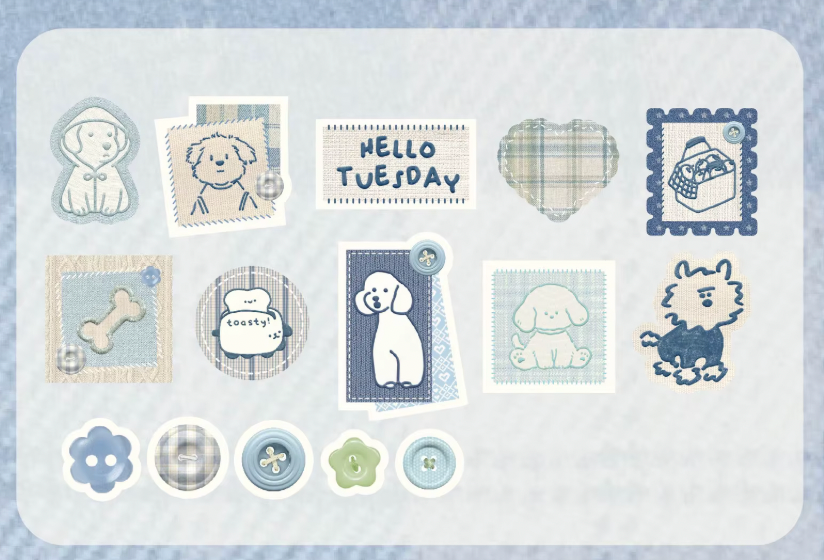 30 Stickers Mascotas - 4 paquetes - 120 Stickers