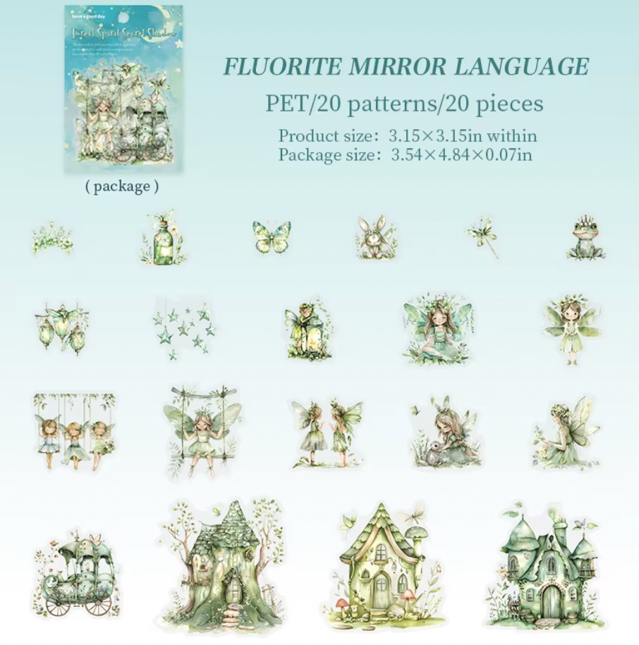 20 Stickers Forest Spirit