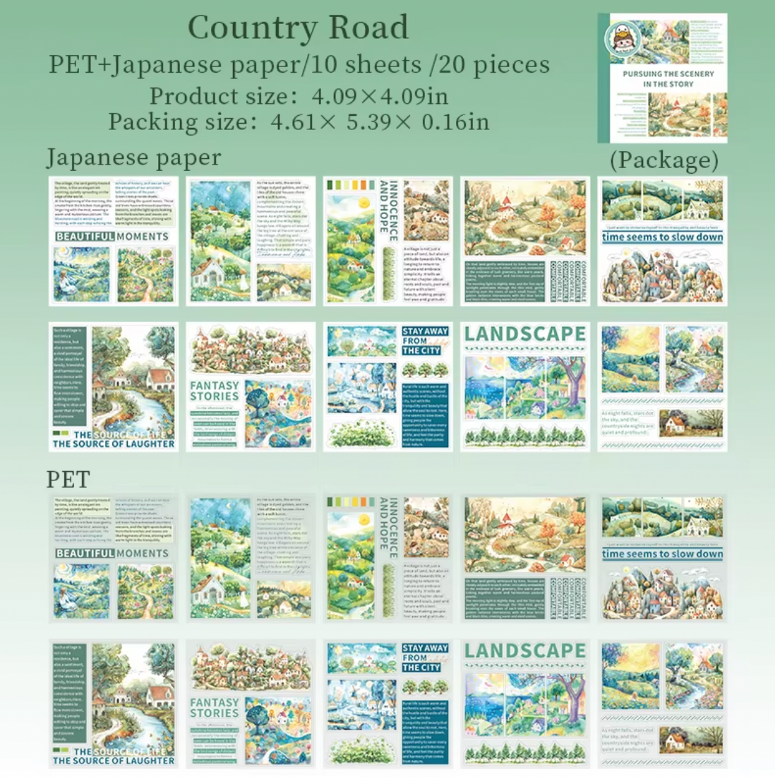 Libro de Stickers Pursuing the scenery