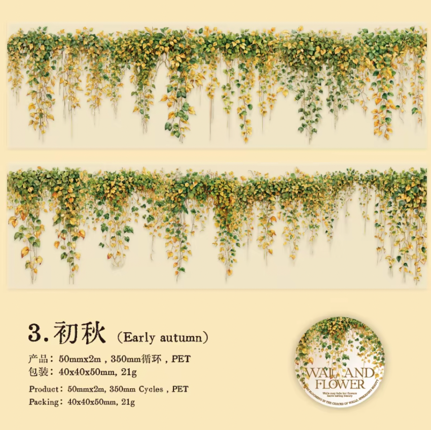 Washi Tape Flores colgantes & paredes