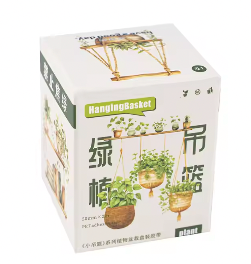 Rollo de stickers plantas colgantes