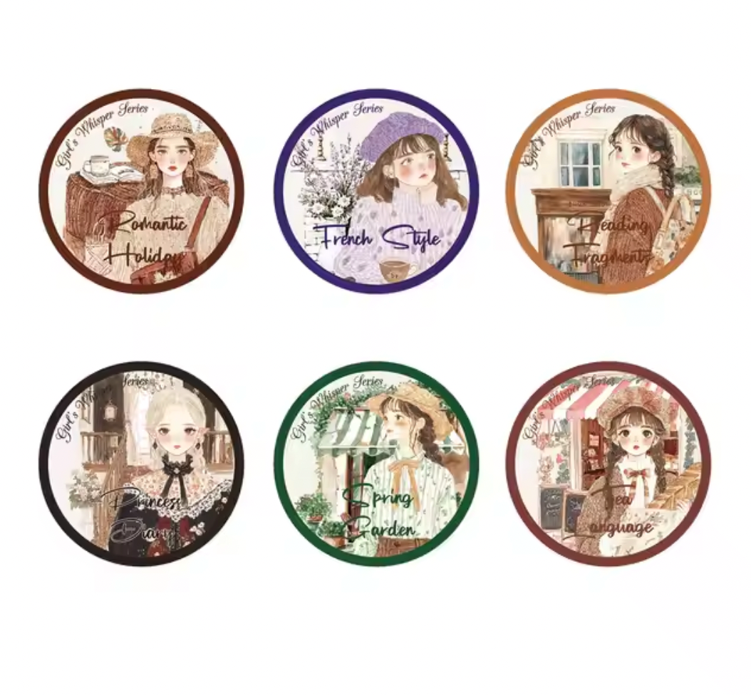 Rollo de stickers Teenager's Whisper Series