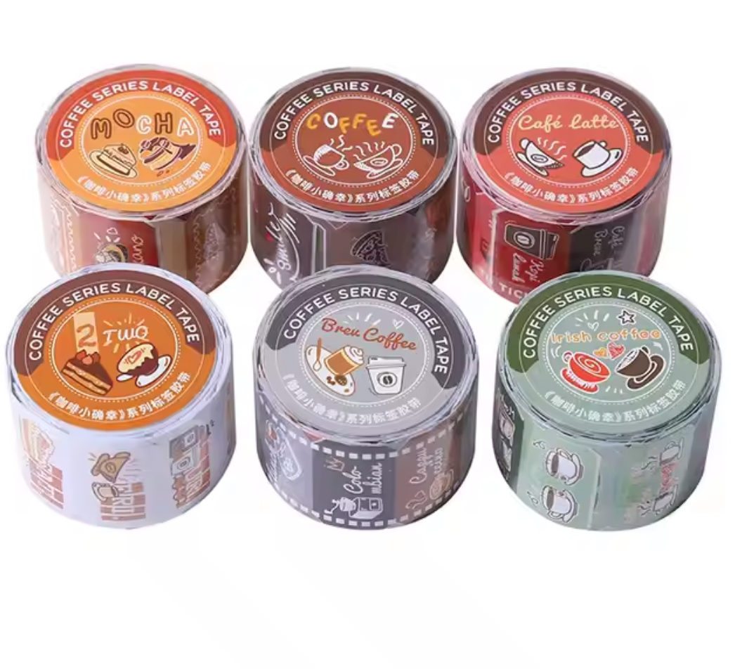 Rollo de Stickers Café