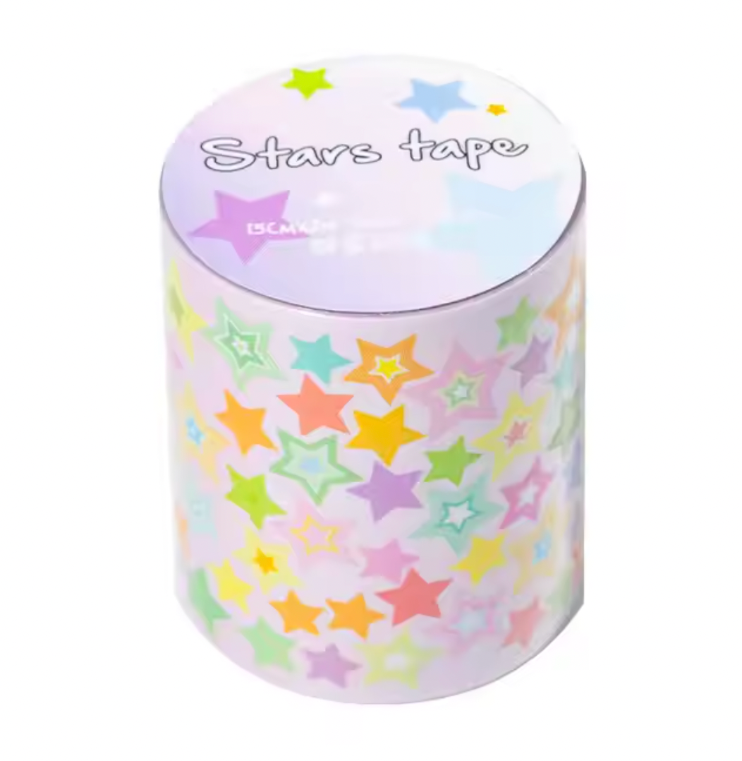 Rollo de mini Stickers estrellas & corazones