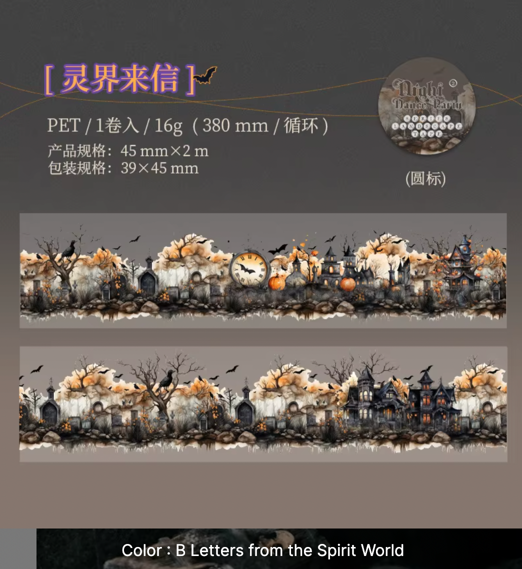 Washi Tape Transparente Halloween
