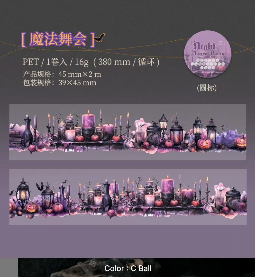 Washi Tape Transparente Halloween